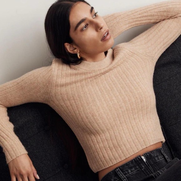 Madewell Readfield Pullover Sweater - Size XS - Green - Picture 4 of 5